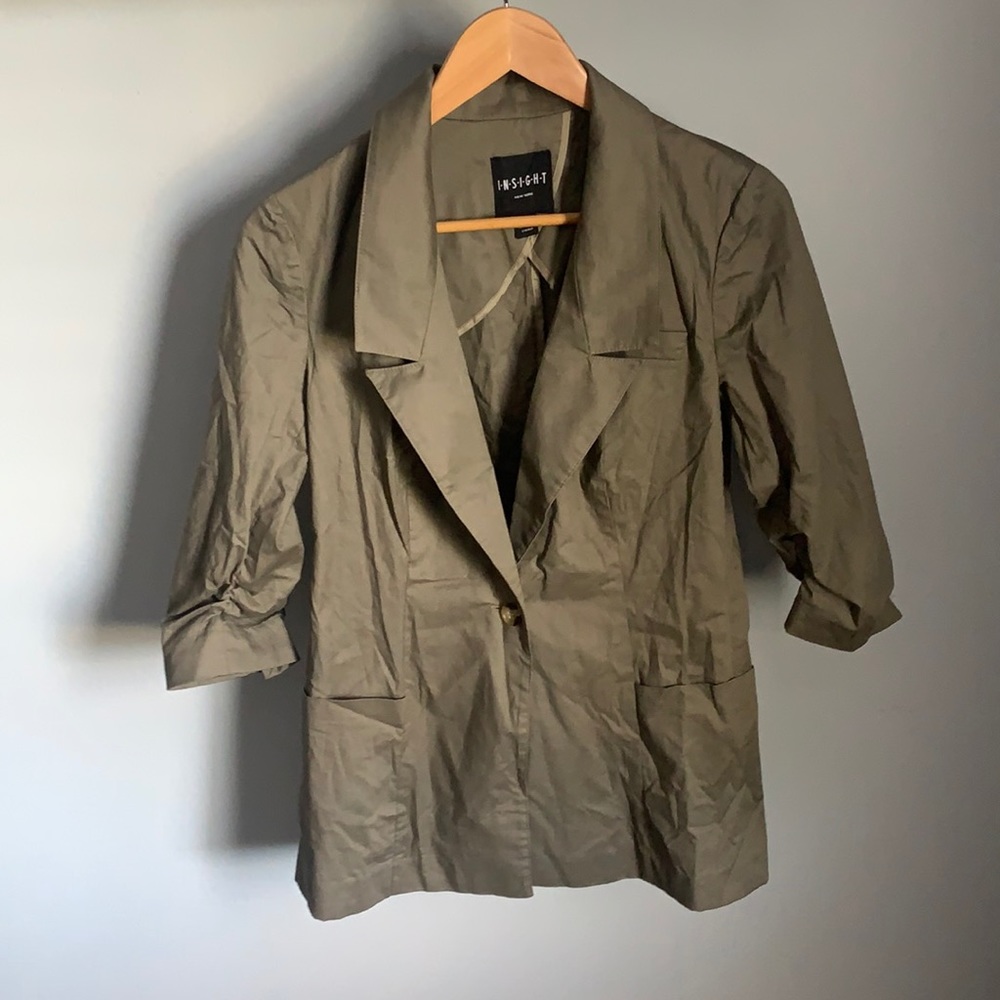 NWOT Insight Olive Green Cargo Jacket